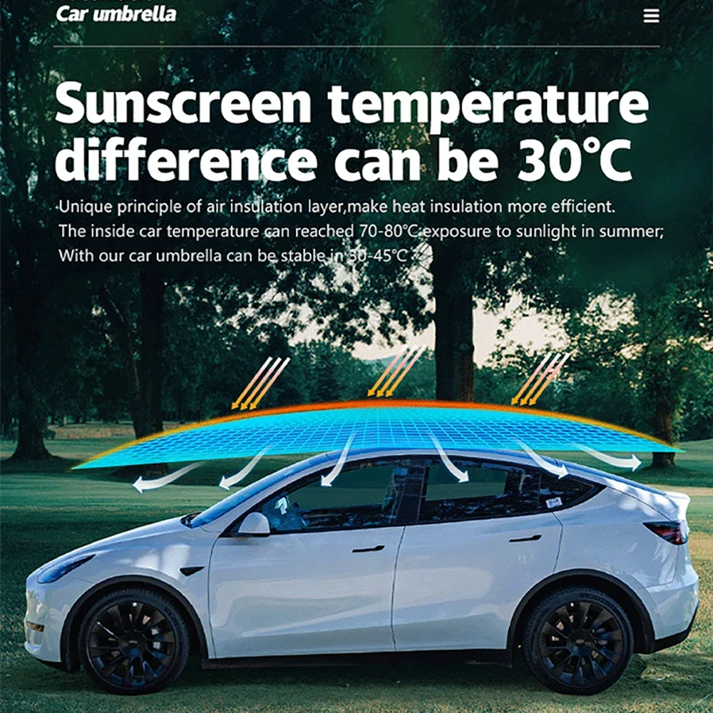 Портативный Складной автомобильный козырек 4 2 м 8 М от солнца на крышу