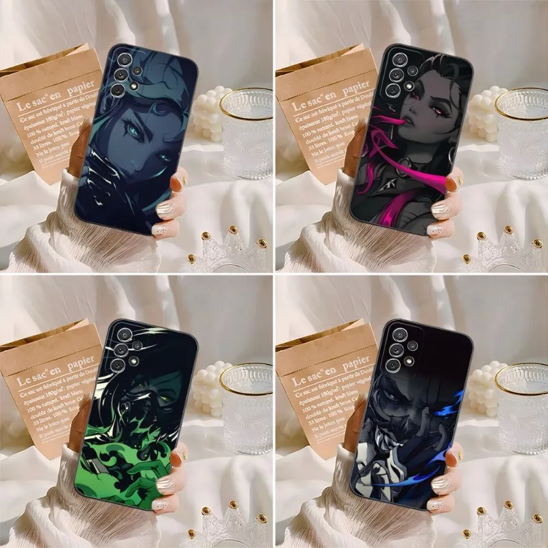 Valorant Game Character Art Phone Case Accessories For Sumsung A13 A31 A21 A02 A33 A22 A53 A52 A73 A32 A50 A20 A40 A23 Cover