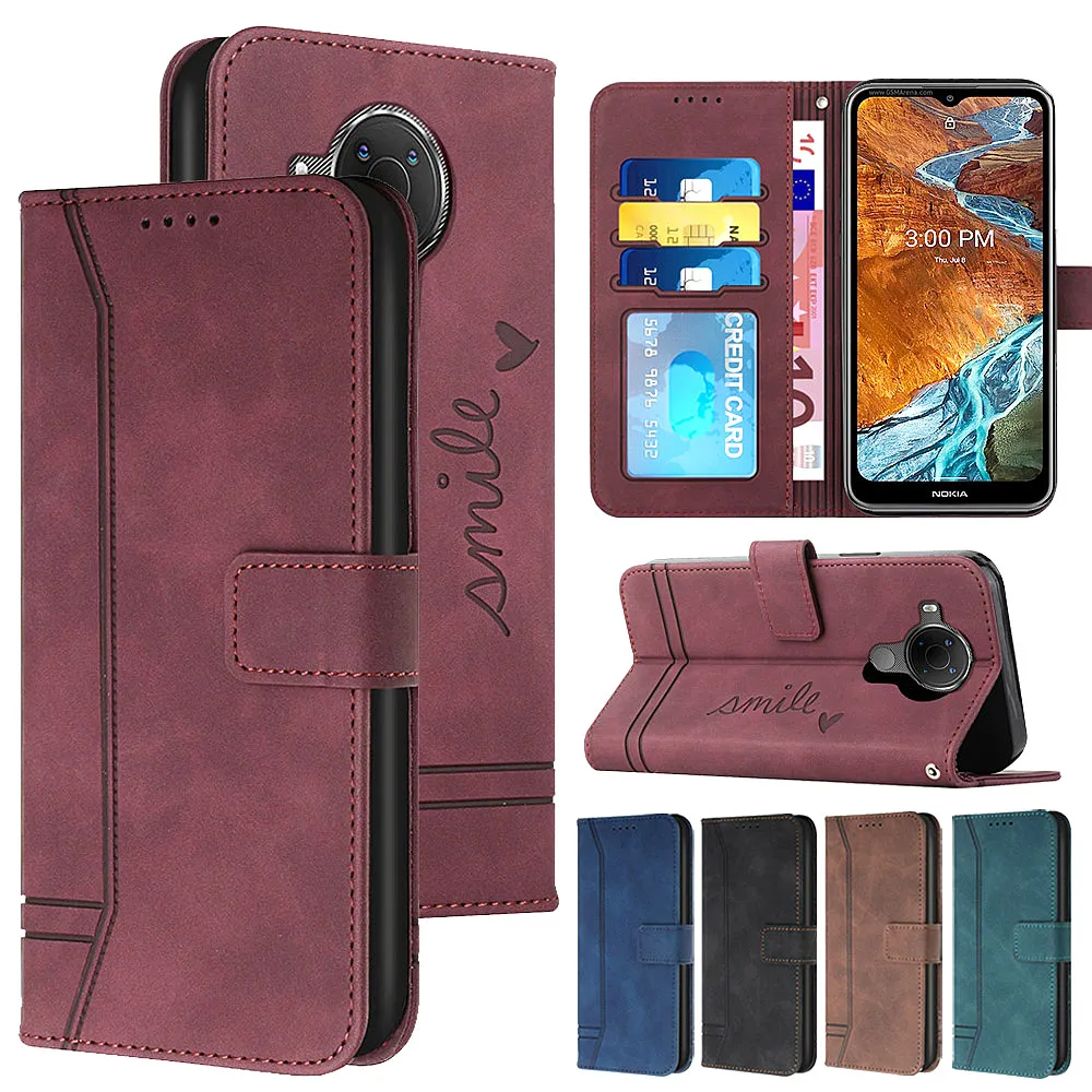 Деловой Чехол-книжка из искусственной кожи для Nokia G300 G50 G10 G20 G30 чехол-бумажник с