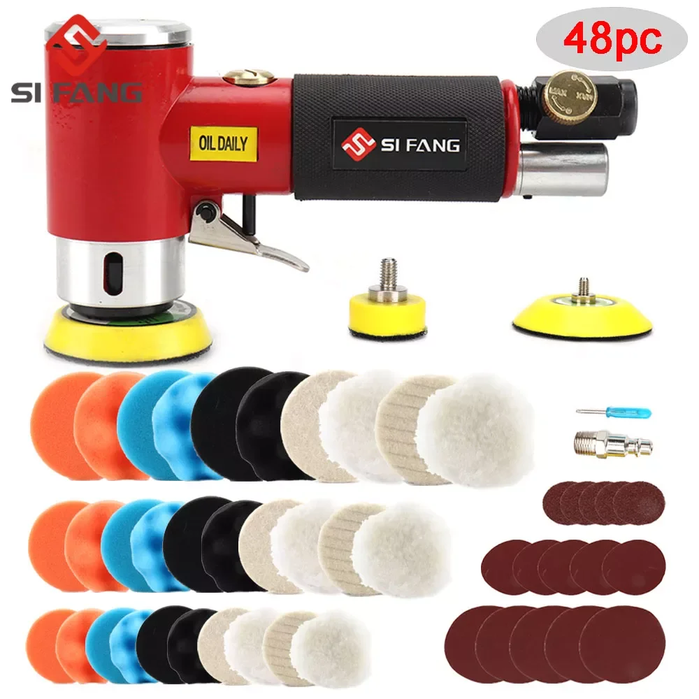 

New Orbit Air Sander Mini Pneumatic 1"/2"/3" Grinding Machine set for Car Polishing High Speed Air Powered Pol