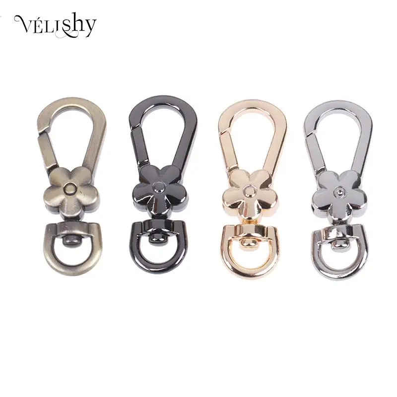 

DIY Bag Accessories Handbags Clasps Handle Flower Lobster Metal Clasps Swivel Trigger Clips Snap Hooks Bag Key Rings Keychains