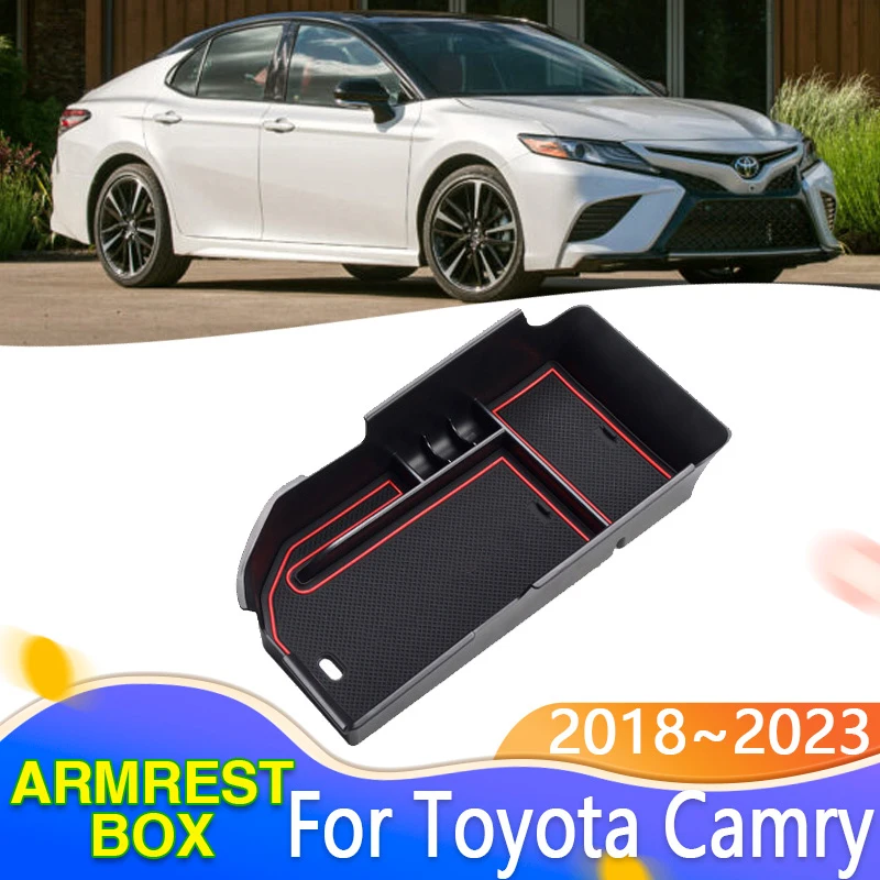 

Central Armrest Storage Box for Toyota Camry XV70 LHD Daihatsu Altis 2018~2023 Center Console Sundries Organizer Car Accessories
