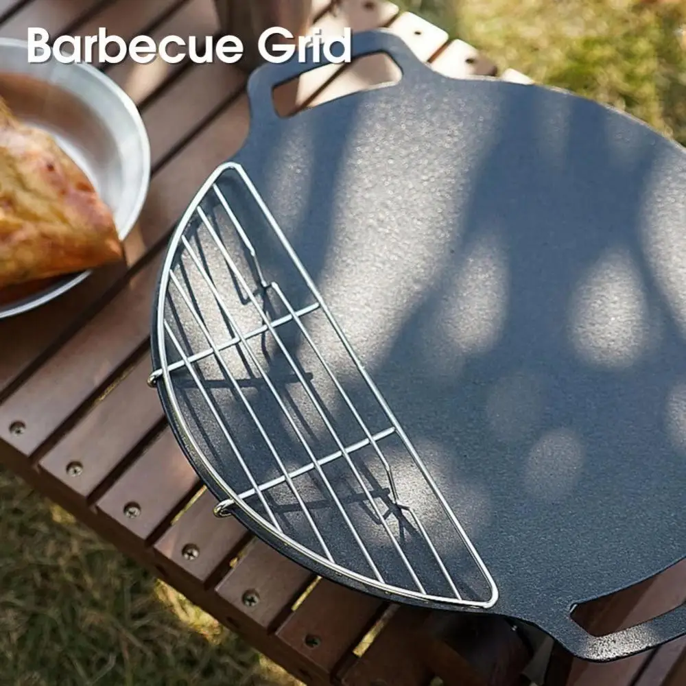 

Camping Cooking Heat-resistant Barbecue Grid Creative Cake Food Rack Wholesale Stainless Steel Baking Net Kitchen Accessories