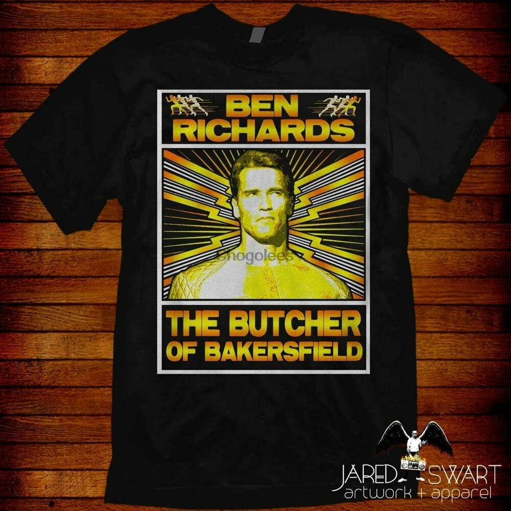 Футболка на основе Арнольда Шварценеггера 1987 из фильма Бегущий человек 80s |