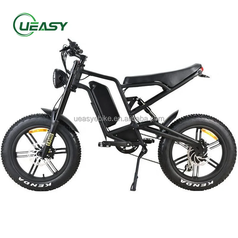 Электрический гибридный велосипед в стиле ретро толстая шина 20-дюймовый