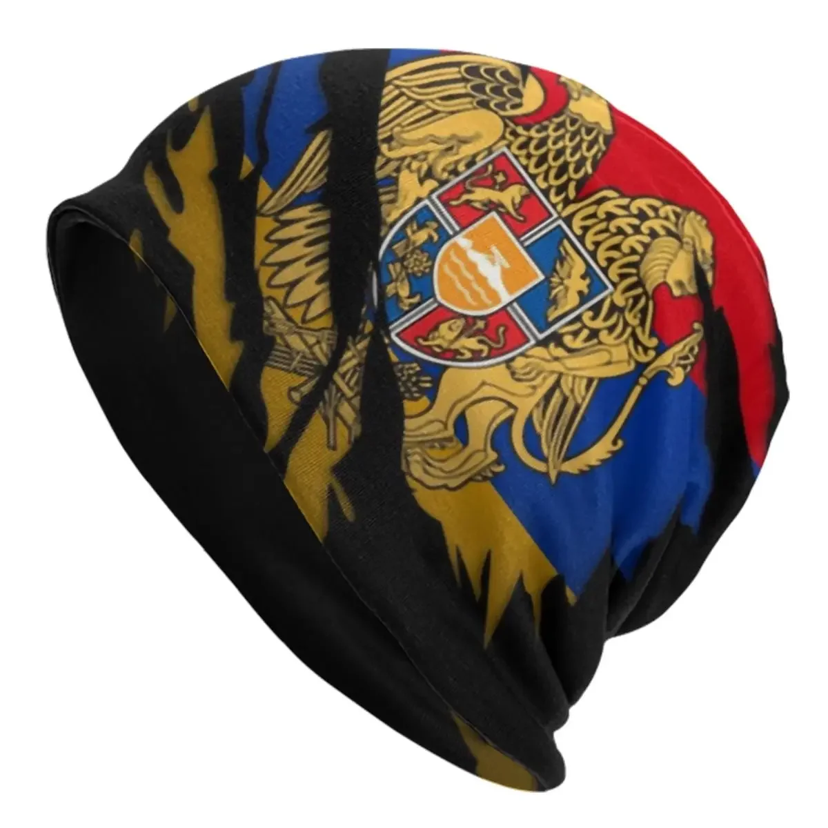 Армянская рваная женская шапка унисекс зимняя теплая вязаные шапки модные