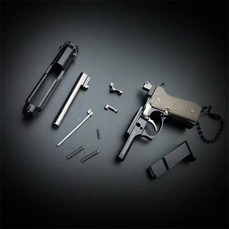 Металлическая Миниатюрная модель пистолета-пистолета 1:3 Beretta 92F брелок Подвеска