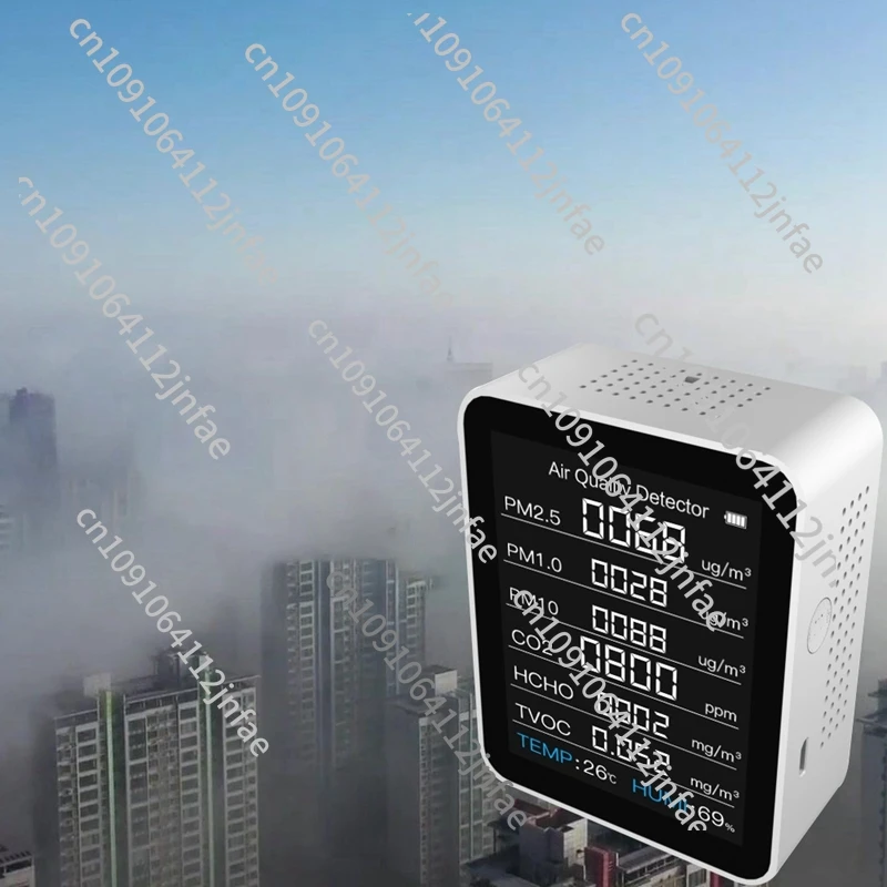 Многофункциональный прибор CO2 8 в 1 детектор газа измеритель температуры и