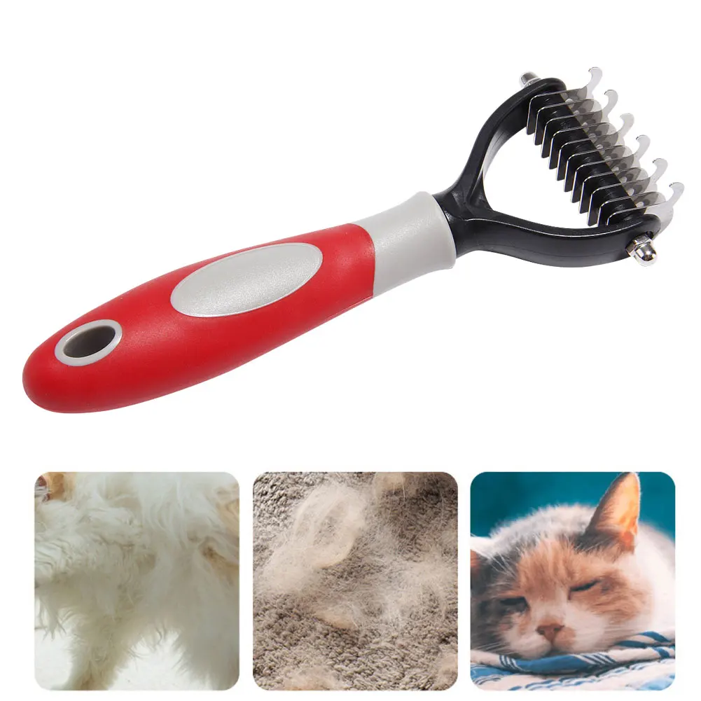 Pet Knot Comb Professional Pet Deshedding Brush Dog Cleaning Tool Quick Knot Remove Floating Hair Pet Supplies Blister Packaging