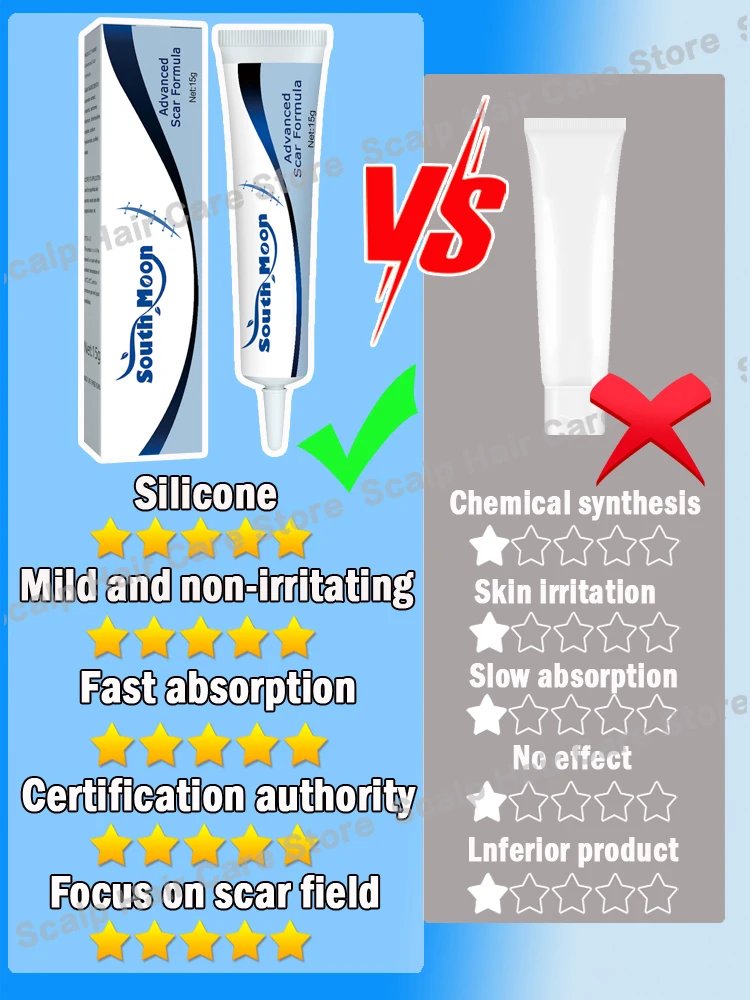 Creme de Remoção Cicatrizes Cesariana Estrias cirúrgicas Queimar Escalda Graves