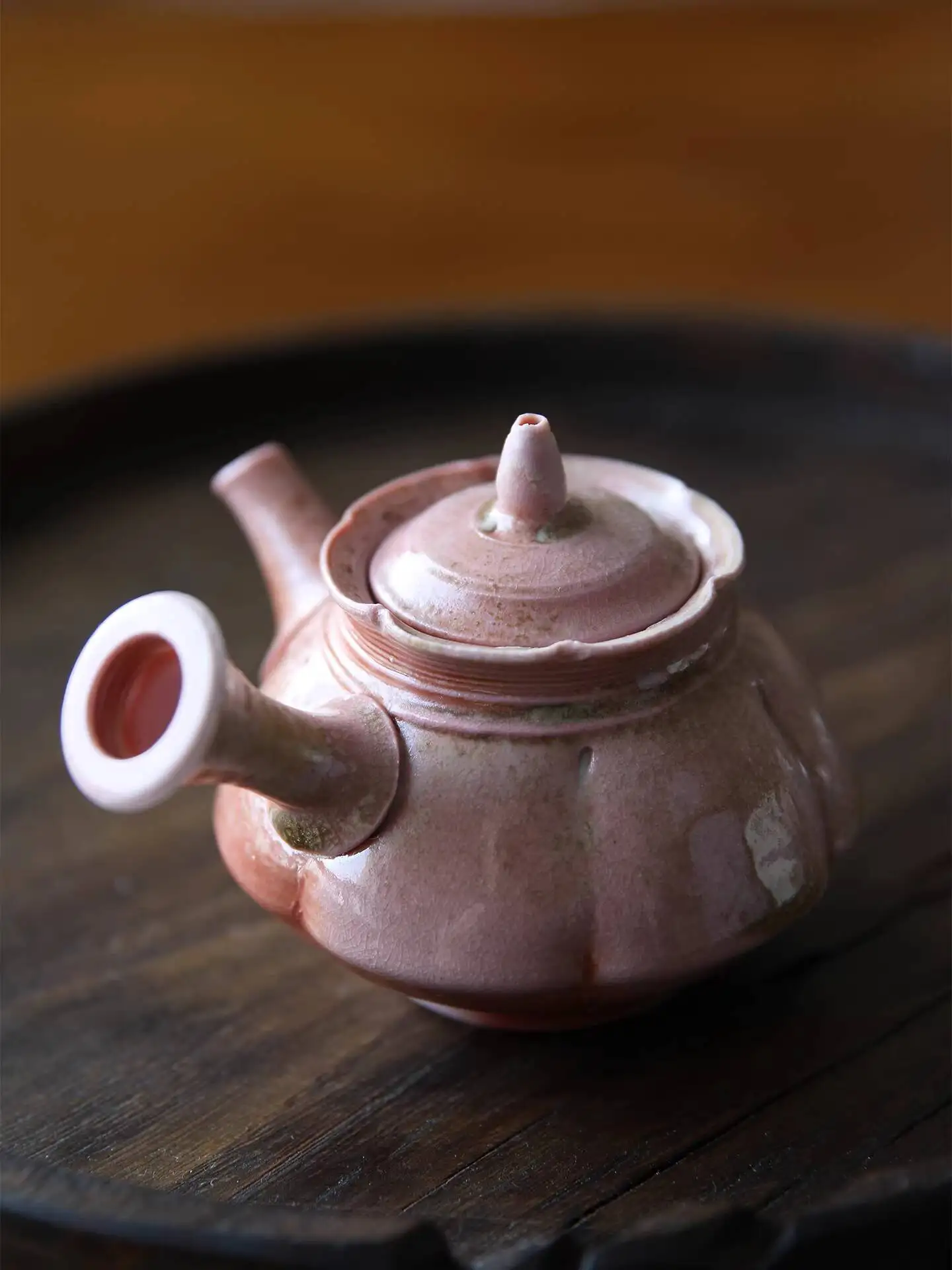 Импортный чайник Tokoname Shirokama Daio из керамики, обожженной на дровах, с боковой ручкой, высококачественный японский чайный набор в деревянной коробке (art.: 3920d9ccc9ced) - 3920d9ccc9ced
