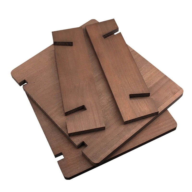 Держатель для виниловых записей подставка из твердой древесины Настольная