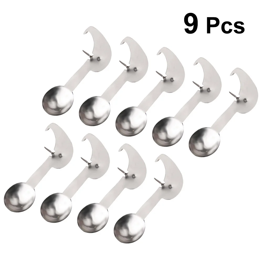 

9pcs Creative Passion Fruit Opener Stainless Steel Multifunctional Fruit Spoon Gadget For Kitchen Restaurant