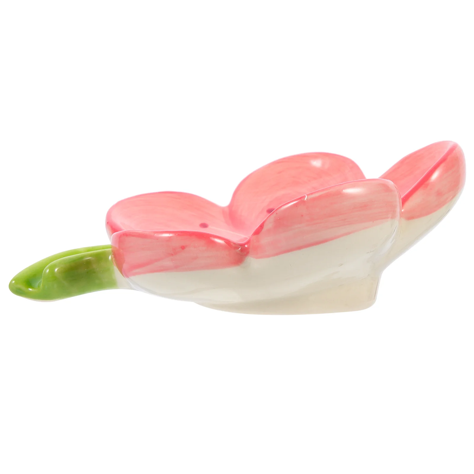 

Soap Dish Holder Bathroom Ceramic Drain Saver Self Draining Box Flower Shaped Tray Rack Storagecase Decorative Bar