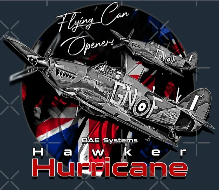 Мужская футболка JKCK Hawker Hurricane из хлопка