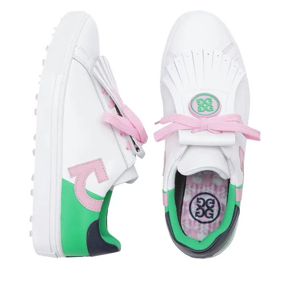 New golf adult women sneaker flat leisure comfortable breathable sports waterproof non-slip shoes fashion fringe  lady shoes