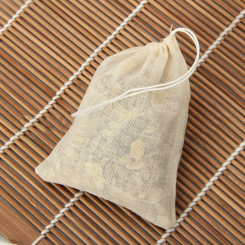 

10*Empty Filter Bag Cotton Traditional Chinese Medicine Soup Filtering Tea Bag Separation Of Waste And Loading Of Spices