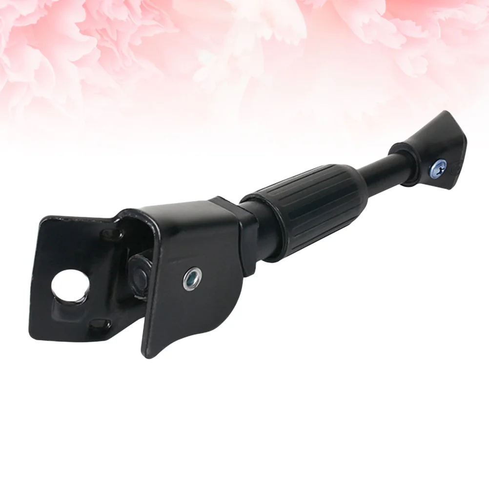 

14 Inch Electric Car Bike Kickstand Parking Rack Aluminum Alloy Bike Side Support Brace Side Kick Stand Foot Brace (Black)