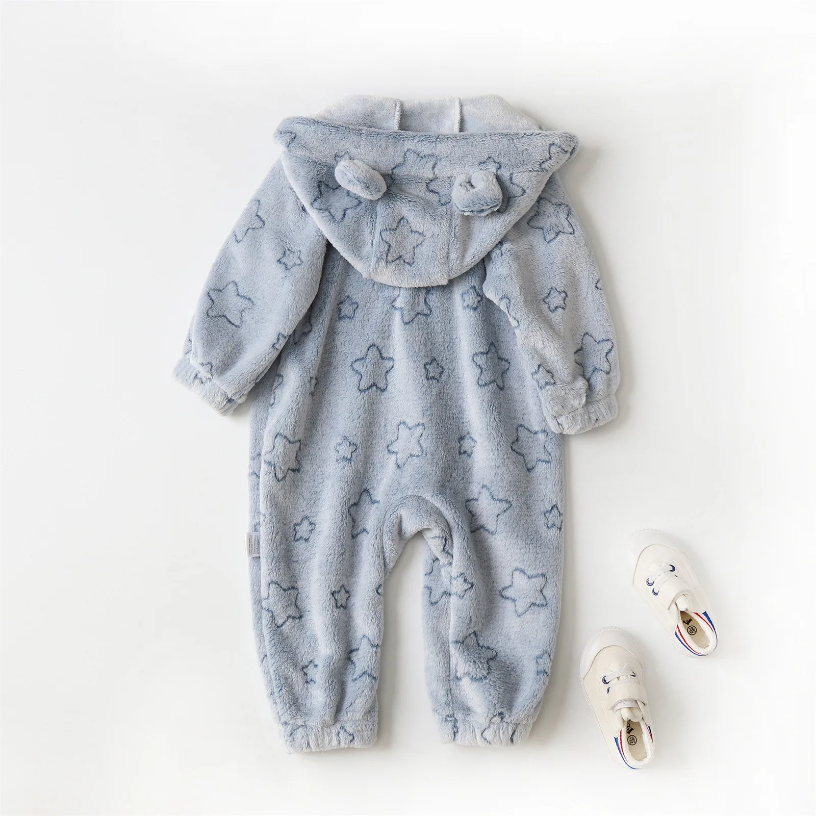 Мягкая одежда для новорожденных фланелевой осенне-зимний комбинезон маленьких