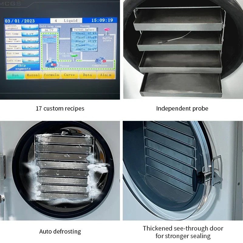 Lanphan 8 лотков коммерческая машина для замораживания фруктов мяса пищевых
