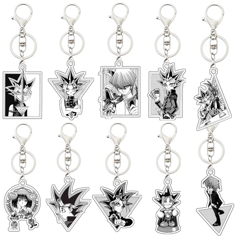Фото Аниме-игра Yugioh Series Yugi Muto Tea Gardner, акриловый брелок, сделай сам, домашний креативный акриловый мешок, украшение, кулон, подарок 7 см №1