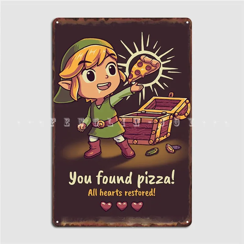 Легендарный постер с пиццей металлический плакат на стену паб пещера ретро
