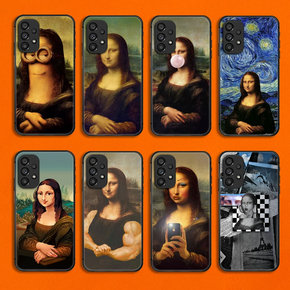 

Mona Lisa Art Phone Case Cover For Samsung Galaxy A S Note 8 9 10 12 13 20 21 32 33 50 51 52 53 71 FE Plus Ultra Black