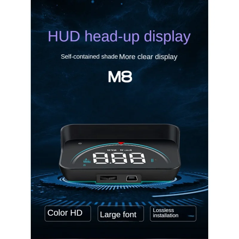 

Автомобильный проектор на лобовом стекле HUD, портативный проектор OBD HD, универсальный автомобильный экран