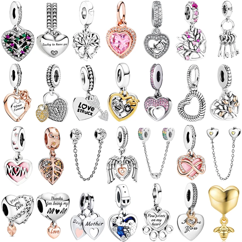 Бусина-Шарм «Мама и пчела» из серебра