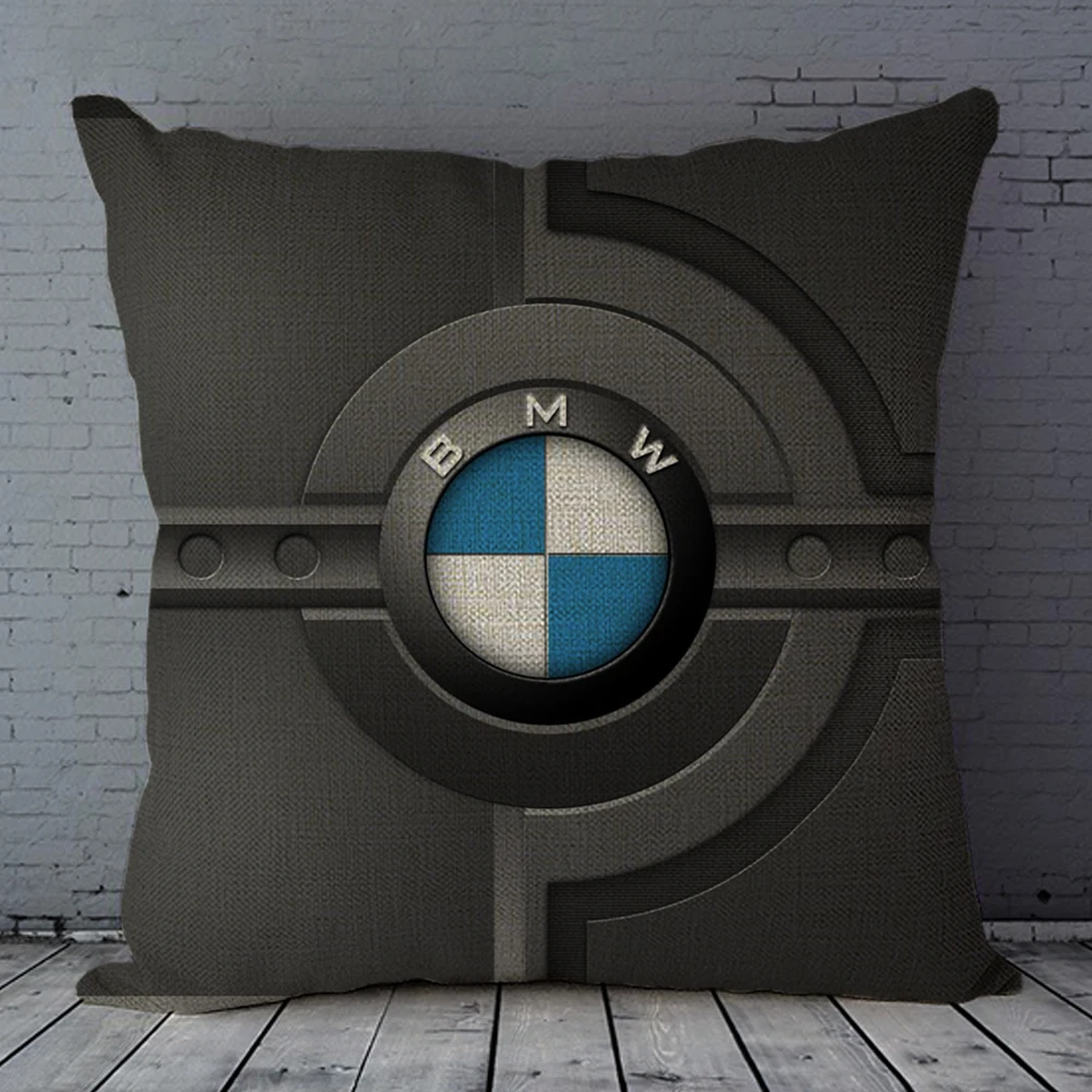 Bmw Sport Car декоративное хлопковое белье квадратная декоративная подушка, чехол для подушки, арт-дизайн, 18x18 дюймов (одна сторона)