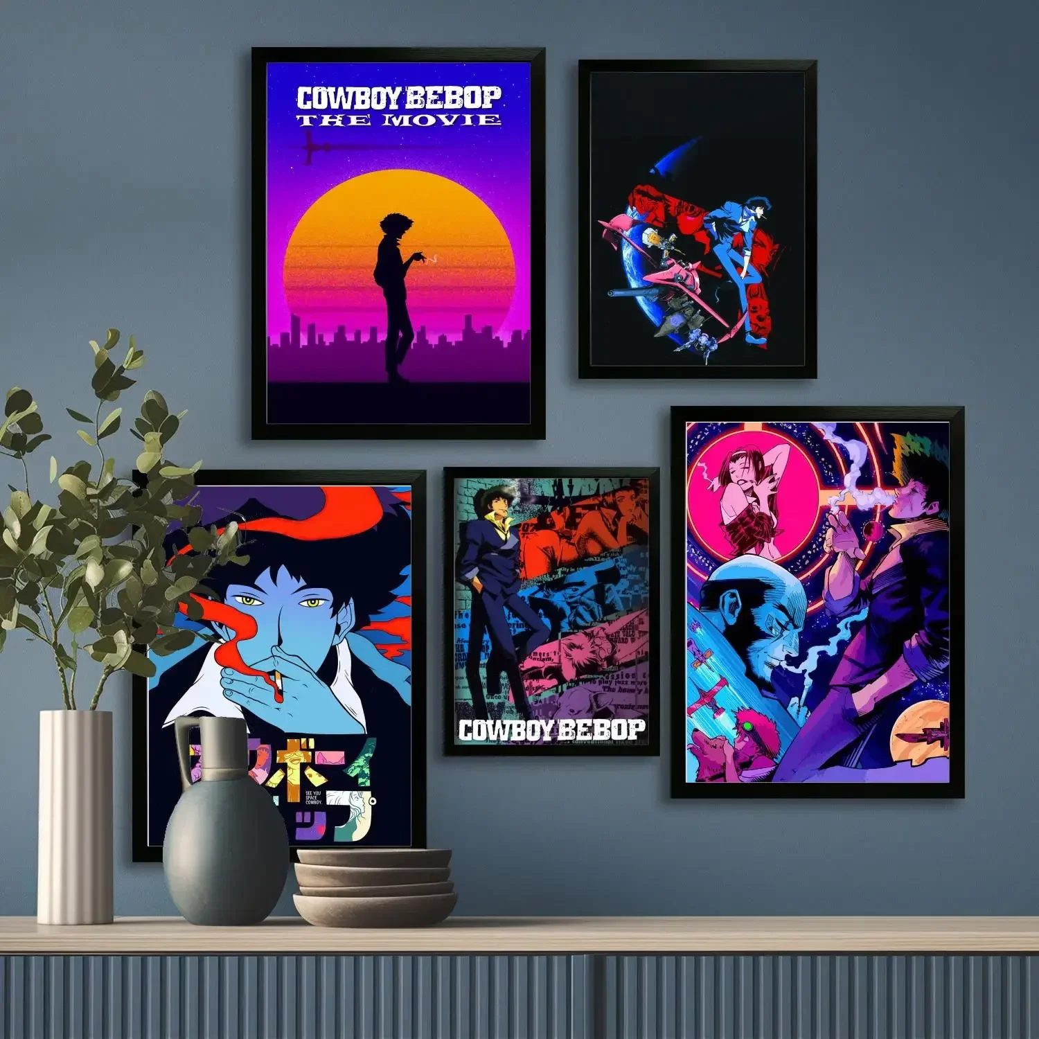 Ковбой Бибоп холст художественный постер и настенное искусство печать с