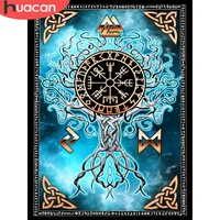 huacan full diamond embroidery tree of life painting landscape mosaic abstract handicraft creative hobbies home decor