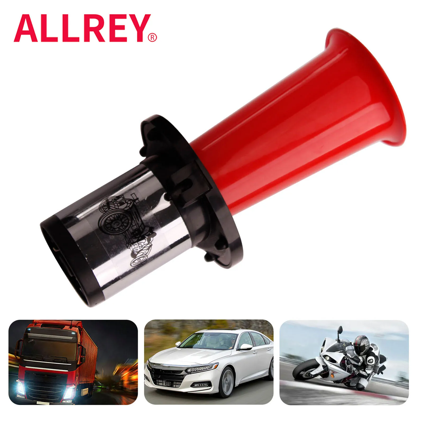 Фото Автомобильный гудок ALLREY 12V 110DB в винтажном стиле OO-GA Oogah, хромированный, классический, универсальный, супергромкий, для автомобилей, грузовиков, лодок. №1