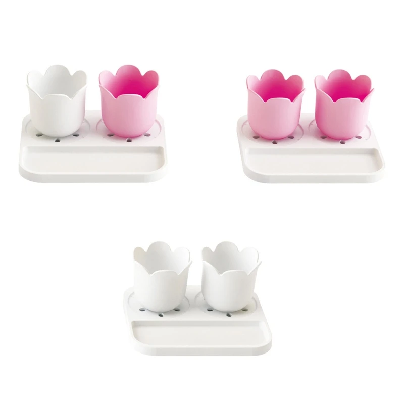 

Flower Storage Holder Stationery Pen Pencil Ruler Organizer Makeup Rack