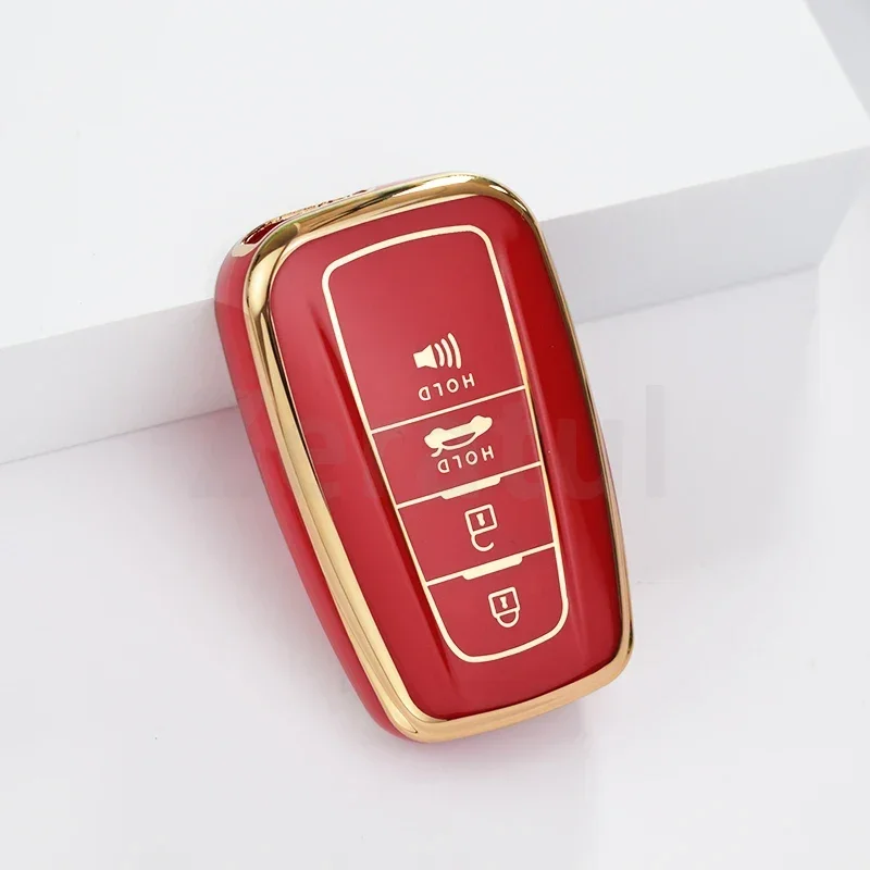 Для Toyota Camry CHR Corolla RAV4 Avalon Land Cruiser Prado Prius 2017-2022 Мягкий чехол из ТПУ с дистанционным