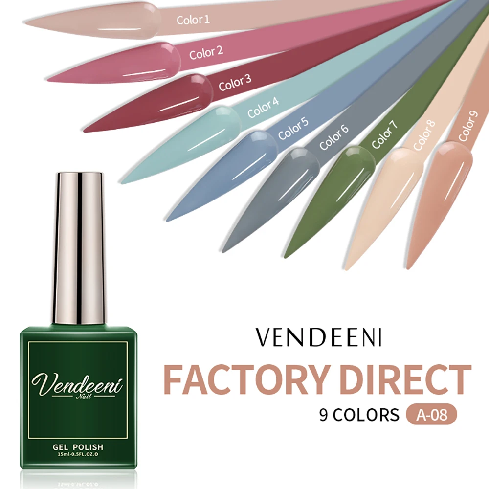

Vendeeni 15 мл осенне-зимний цветной гель-лак для ногтей все для маникюра Soak Off Nail Art УФ-светодиодный гель-лак