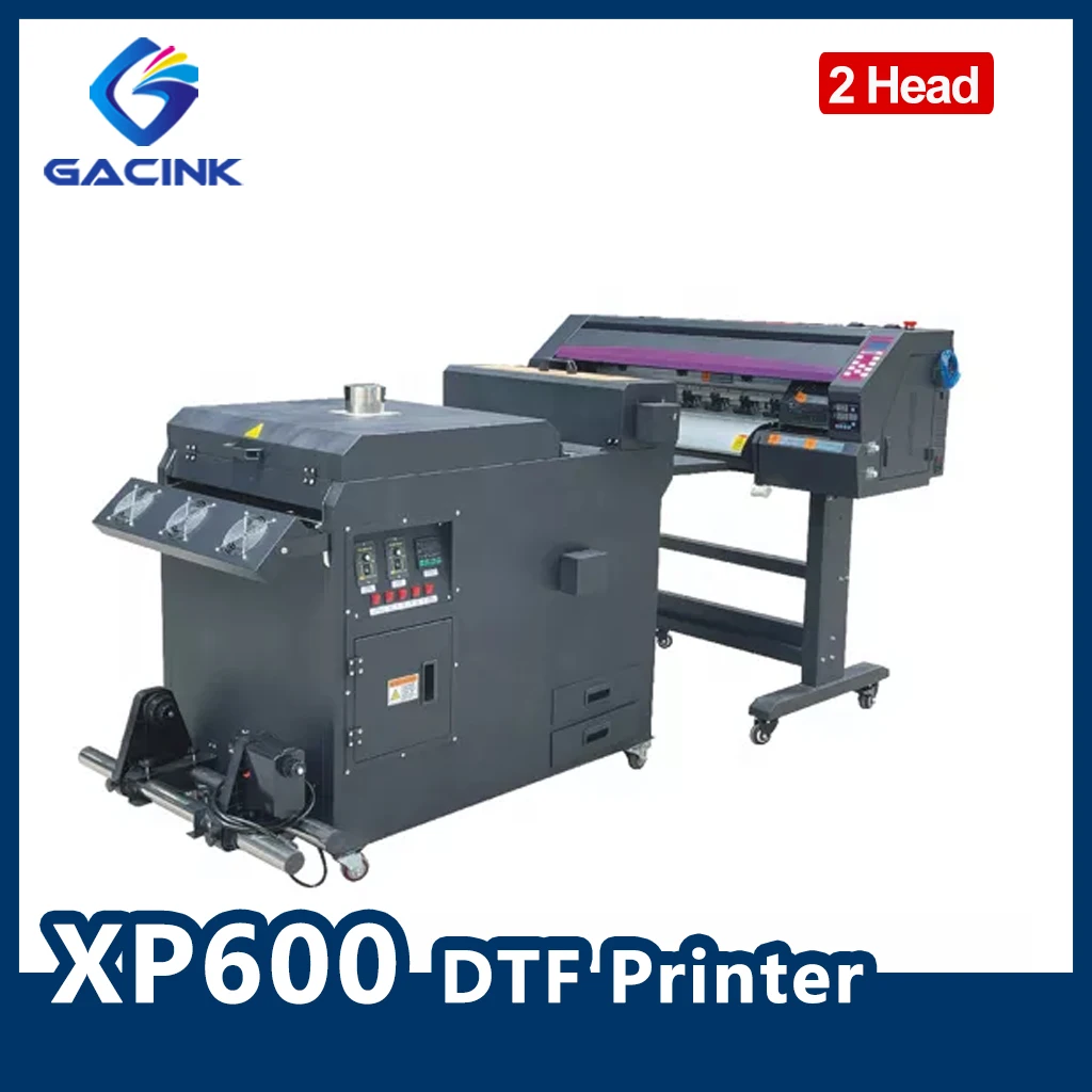 

A2 Pet Film DTF Printer XP600/TX800 Double Head For T-Shirt DTF Direct Transfer to Film Printing White Ink Digital Printer 620mm