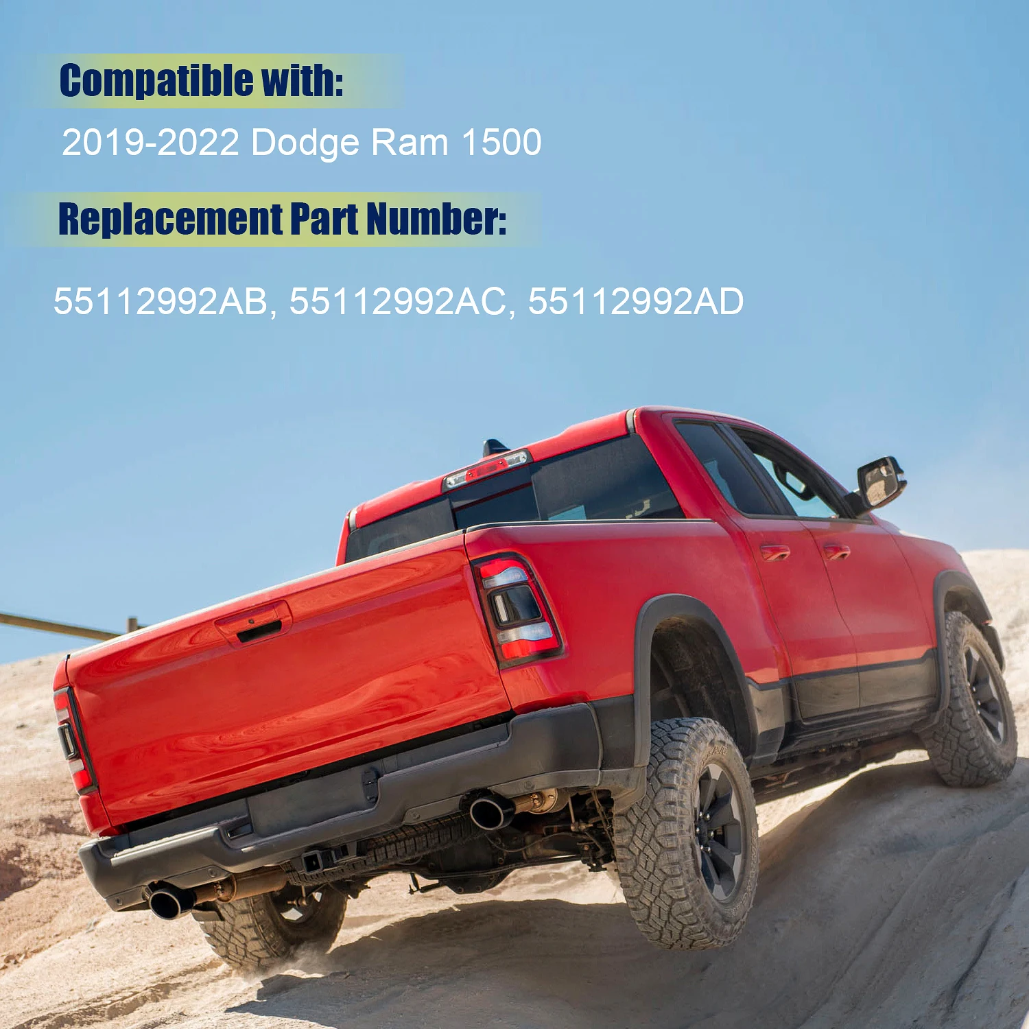 Задний свет для Dodge RAM 1500 2019-2022 55112992AD 55112993AD задние фонари FM 55112992AC 55112993AC