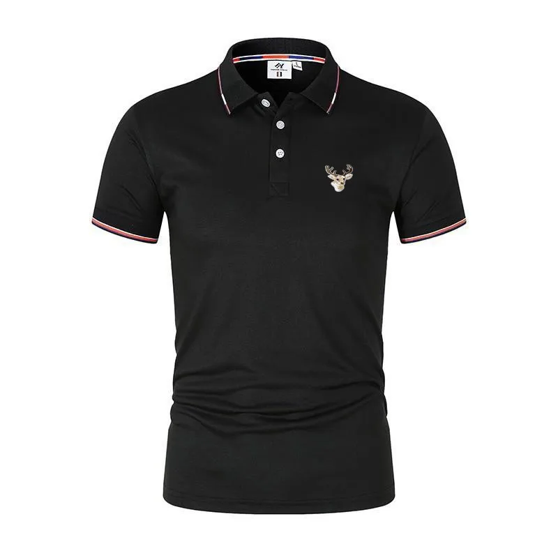 Summer New Men's Embroidery Polo Shirt Short Sleeve T-shirt Men's Casual Business Fashion Polo Shirt