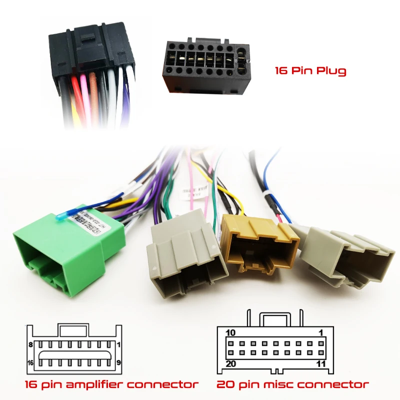Адаптер жгута проводов декодера CAN Bus 16-контактный разъем автомобильный кабель