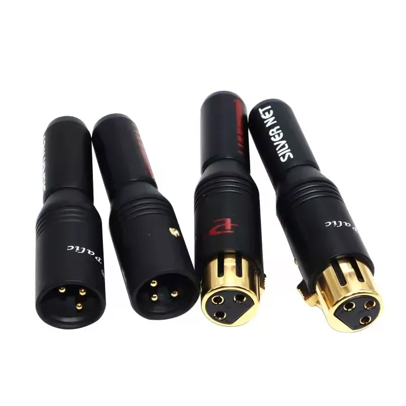 

NEW2023 Original American Pailiccs HiFi 24K Gold Plated XLR balance Plug Male Female Connector DIY Audio Cable Adapter microphon