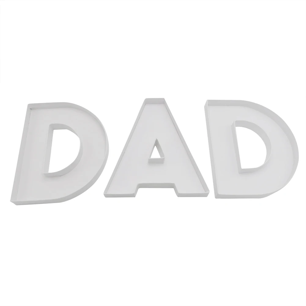 

Candy Chocolate Sweet Fillable Dad Alphabet Letter Cardboard Shaped Box For Father's Day
