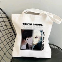 tokyo ghoul anime print women shoulder bag canvas bag harajuku shopper bag fashion casual ulzzang bag high capacity tote handbag