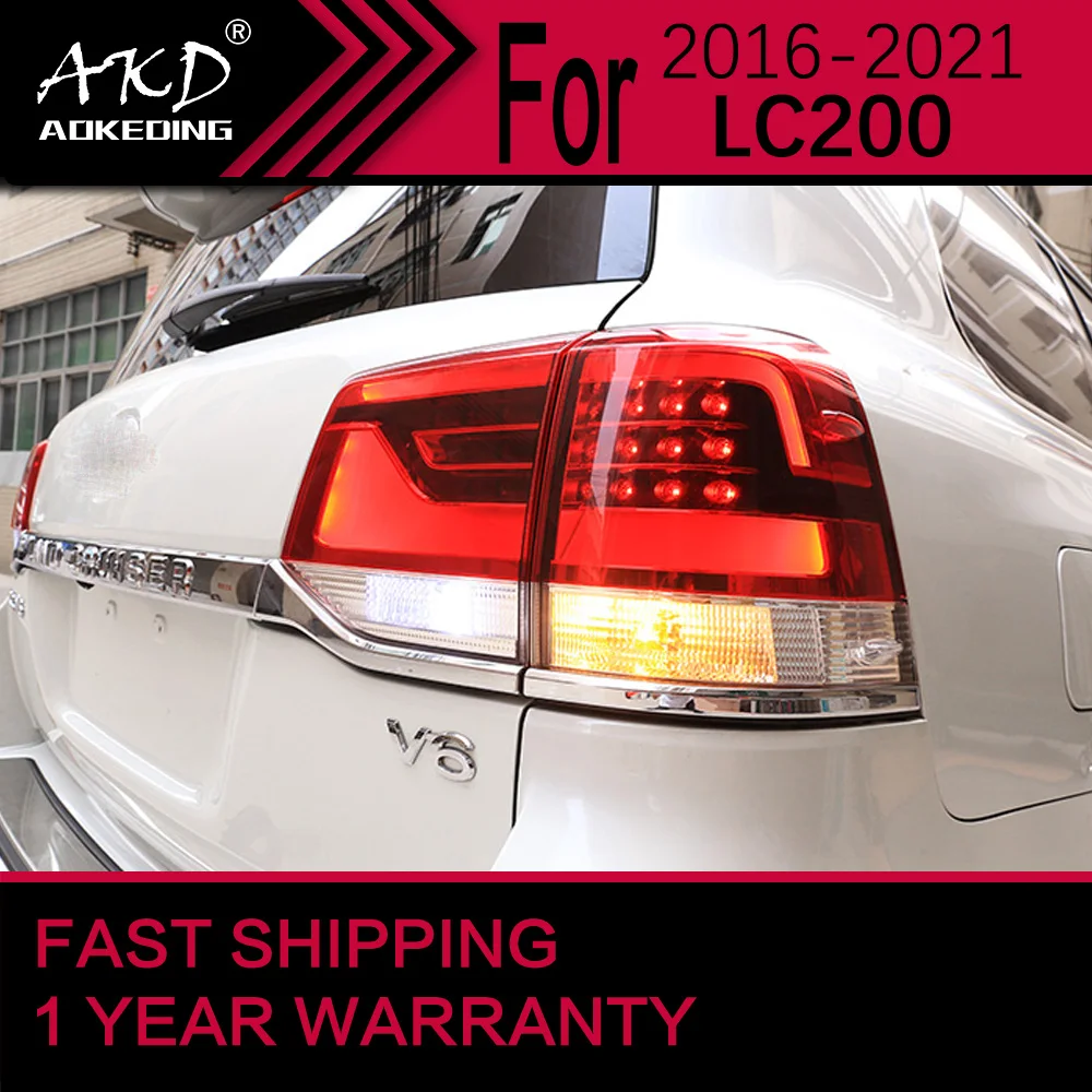 Автомобисветильник s для Toyota Land Cruiser светодиодный задний фонарь 2016-2020 LC200