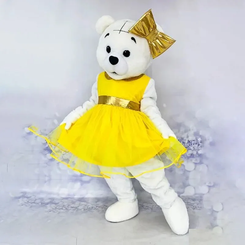 Костюм-талисман в виде медведя Тедди для девочек