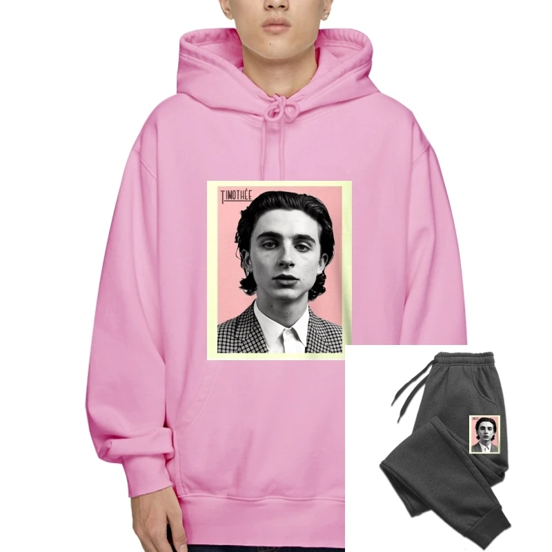 

Timothee Chalamet Men'S White SweaPullover Hoodiess Fashion Outerwear