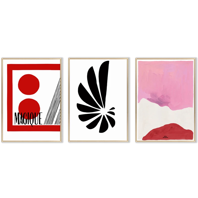 

Fashion Nordic Canvas Painting Abstract Letters Geometry Graffiti Posters and Prints Wall Art Picture for Living Room Home Decor