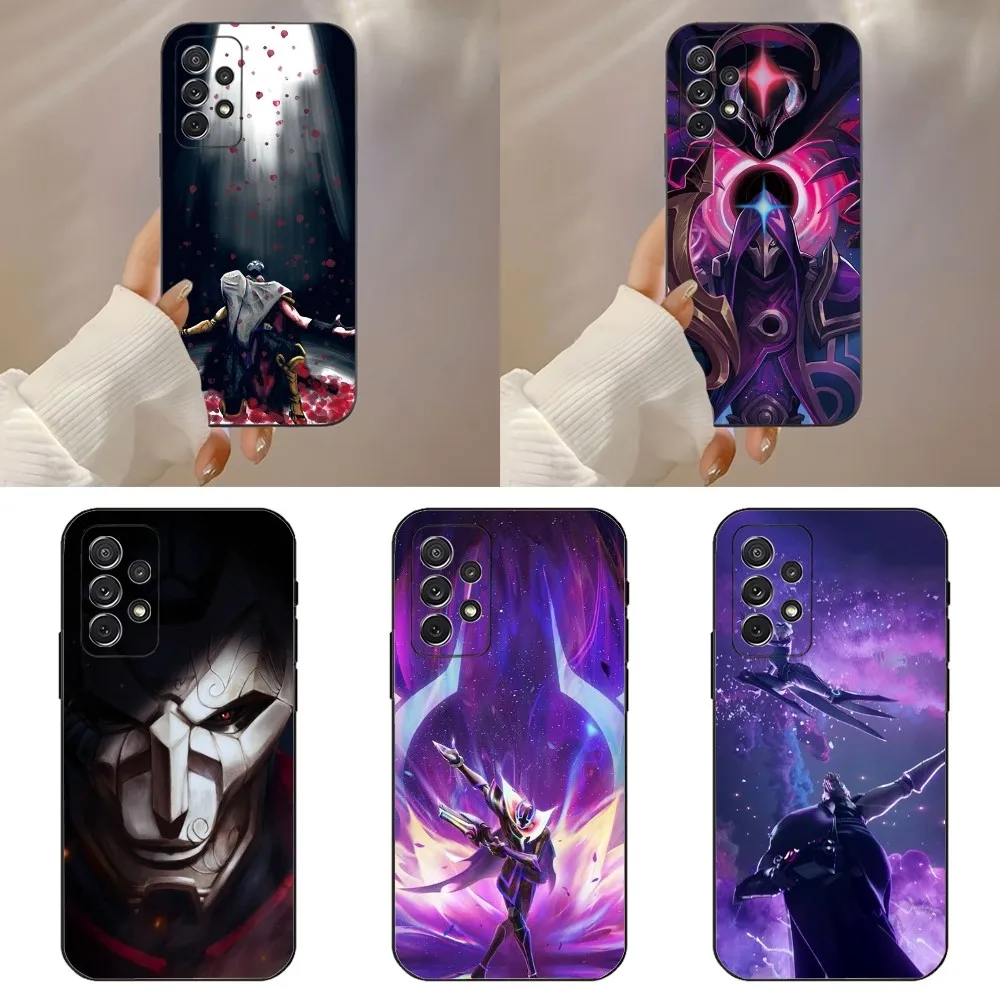 L-LOL K-Khada Jhin V-Virtuoso Phone Case For Samsung Galaxy A91 A80 A73 A72 A71 A53A52 A32 A31A22 A21s A20 Black Cover