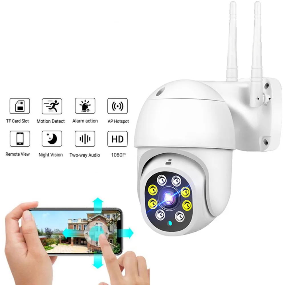 

3MP PTZ Surveillance Camera 3.6mm WIFI IP Security CCTV Camera with Motion Detect Support Color Night Vision for Home Courtyard
