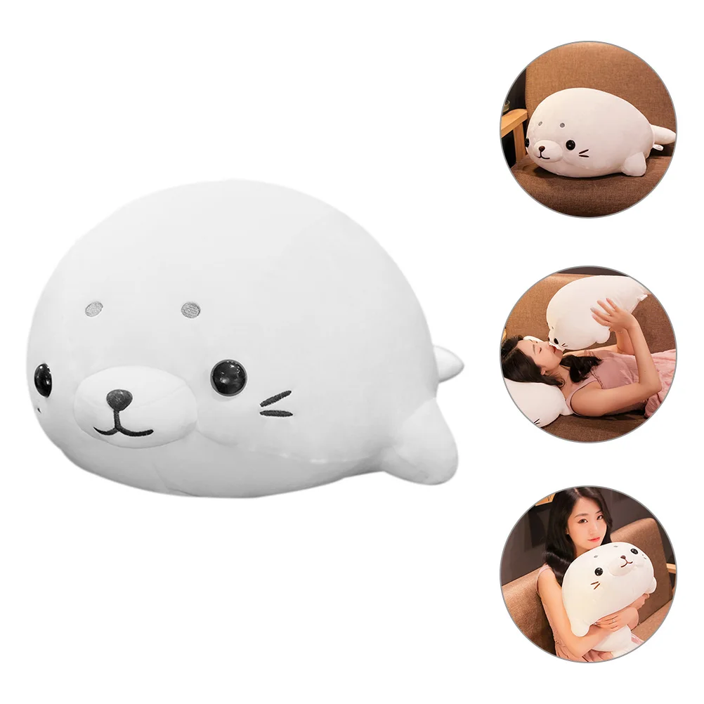 

Plush Toy Kids Skin-friendly Seal Decorate Cartoon Dolls Animal Home Pp Cotton Child Throw Pillow Furry